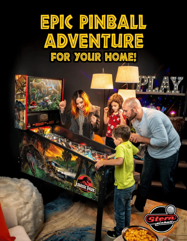 Flipper Jurassic Park Pin